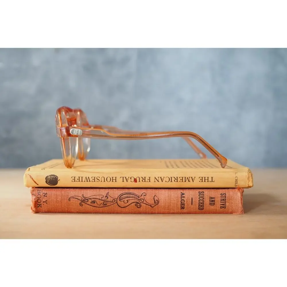 Vintage 1970s Eyeglasses Grandma Chic Boho Festival NOS Jackie O France 55-15